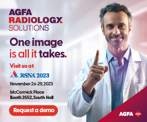 AGFA Radiologx Solutions | One image is all it takes. Visit us at RSNA 2023, November 16-29, 2023, McCormick Place, Booth 2552, South Hall | Request a demo: https://medimg.agfa.com/main/landing-page-rsna/