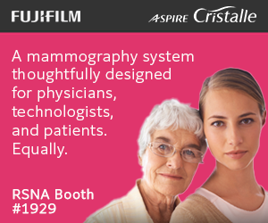 FUJIFILM | Aspire Cristalle | A mammography system thoughtfully designed for physicians, technologists, and patients. Equally. RSNA Booth #1929 | Learn More: https://us.fujimed.com/Radiology-Today-WH-Oct23-300x250